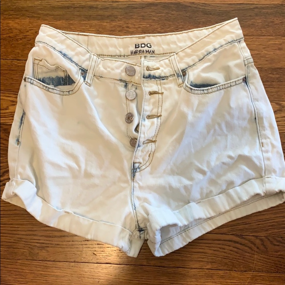 BDG Super High Rose Jean Shorts